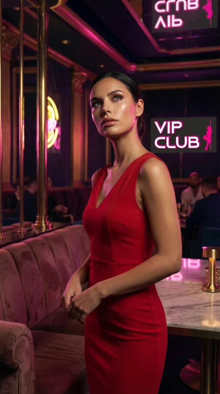 Avatar VIP Club in abito rosso